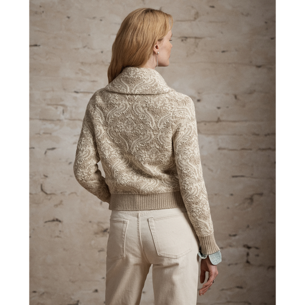 Gem&ecirc;leerde trui met turtleneck in wolmix