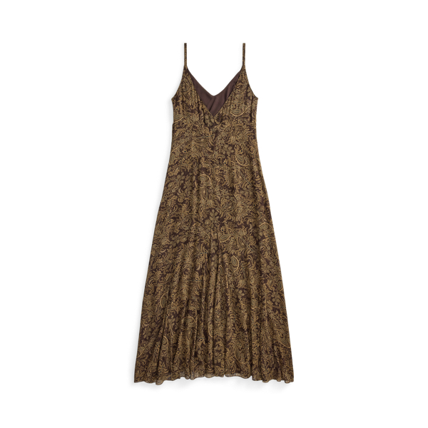 Paisley Silk Georgette Dress
