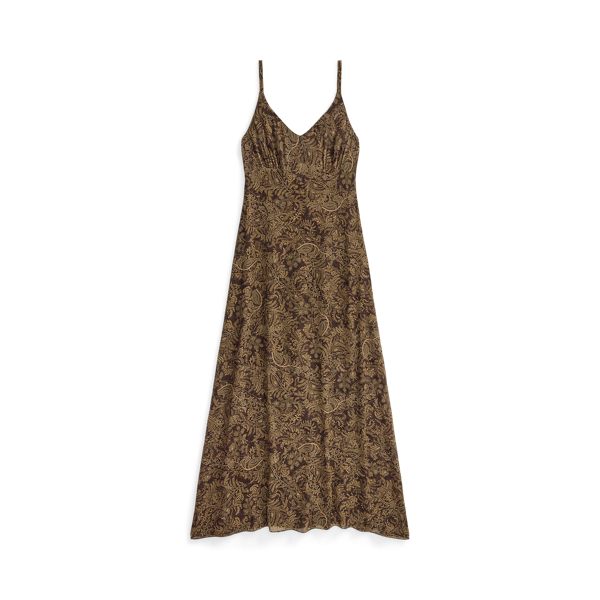 Paisley Silk Georgette Dress