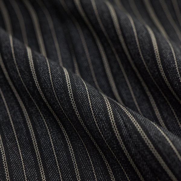 Striped Wool Western Tuxedo Jacket