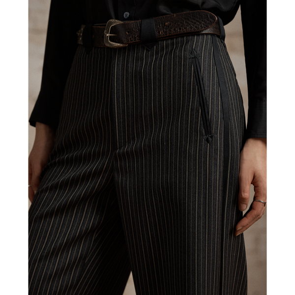 Striped Wool Western Tuxedo Pant