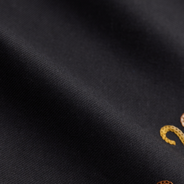 Black/Gold Embroidered Twill Western Pant RRL 9