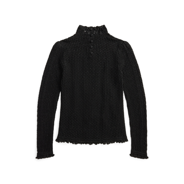 Crochet-Detail Pointelle Top