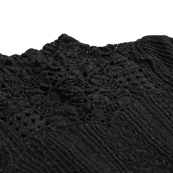 Crochet-Detail Pointelle Top