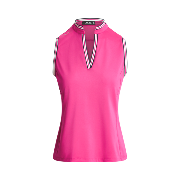 Camicia smanicata in piqu&eacute; Tailored-Fit RLX in 1
