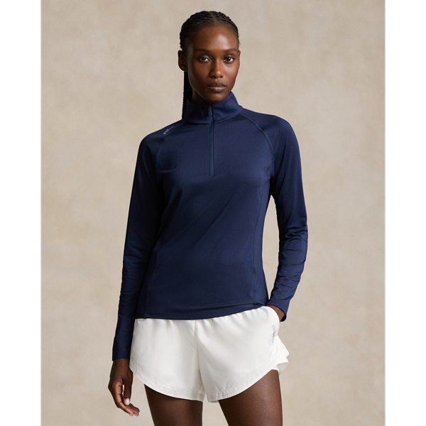 Stretch Jersey Quarter-Zip Pullover