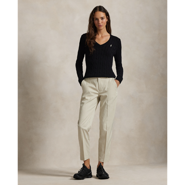 Basic Sand Stretch Twill 5-Pocket Cropped Pant RLX 1