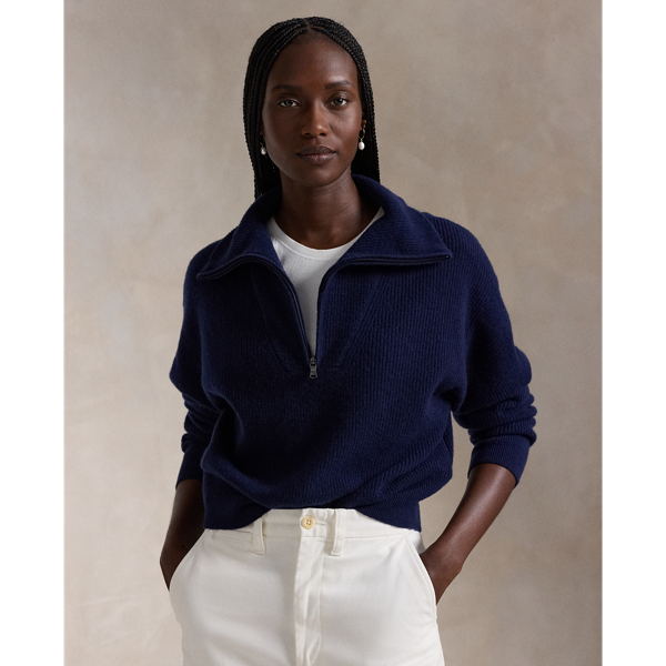 Polo ralph lauren half zip sweater women's sale