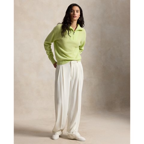 Женские свитеры Ralph Lauren Rib-Knit Cashmere Half-Zip Sweater