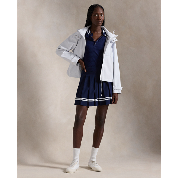 Veste Imperm&eacute;able &agrave; capuche rangeable RLX en Blanc c&eacute;ramique 4