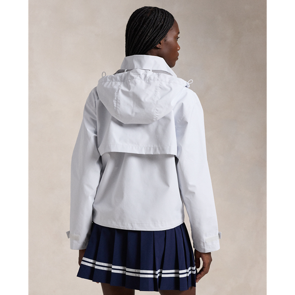 Veste Imperm&eacute;able &agrave; capuche rangeable RLX en Blanc c&eacute;ramique 5