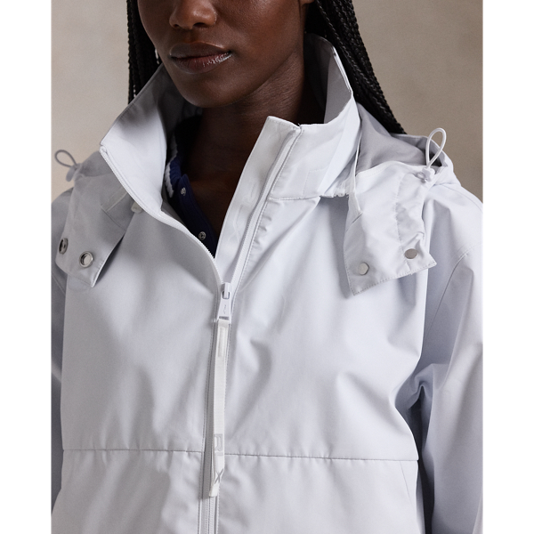 Veste Imperm&eacute;able &agrave; capuche rangeable RLX en Blanc c&eacute;ramique 6