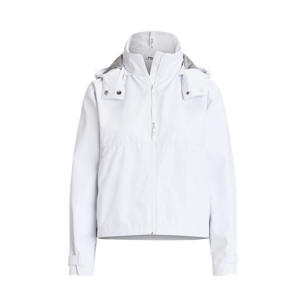Veste Imperm&eacute;able &agrave; capuche rangeable RLX en Blanc c&eacute;ramique 2