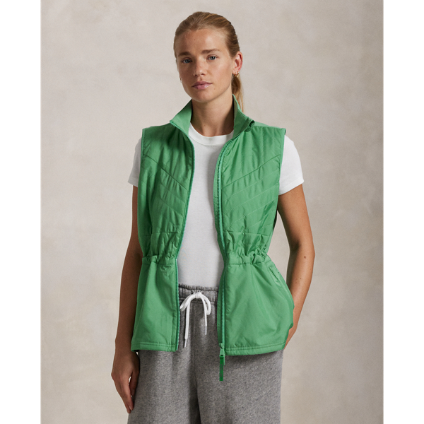 Haven Green Performance Quilted Peplum Vest RLX 1