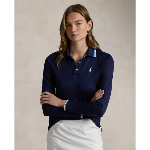 Tailored Fit Long Sleeve Polo Shirt