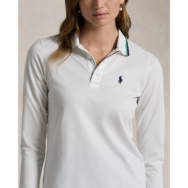 Tailored Fit Long Sleeve Polo Shirt