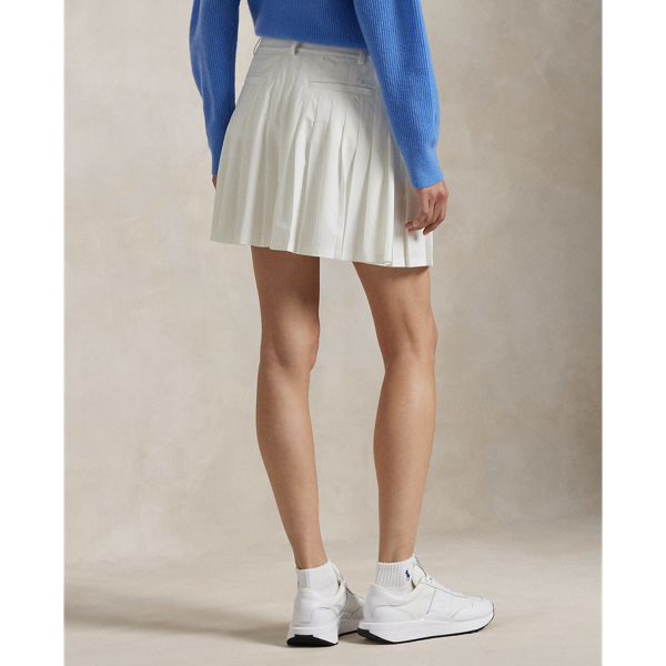 Ceramic White 15" Pleated A-Line Performance Skort RLX 5