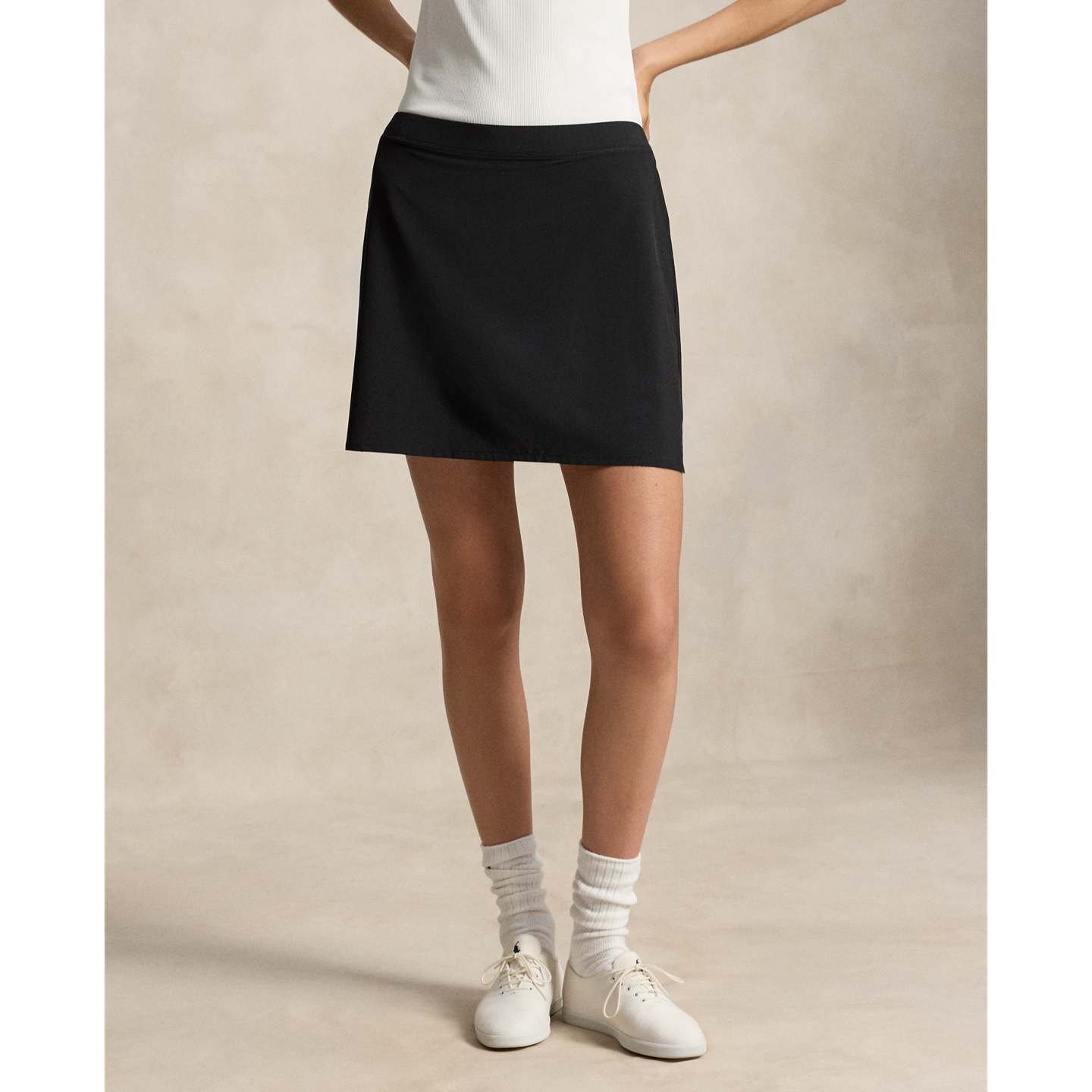 Юбка-шорты Ralph Lauren 17" Performance Skort, цвет: Чёрный — фото 1