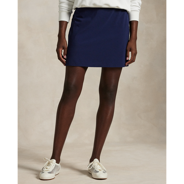 Refined Navy 43 cm Back-Pleated Performance Skort RLX 4