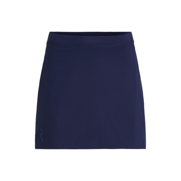 Refined Navy 43 cm Back-Pleated Performance Skort RLX 2
