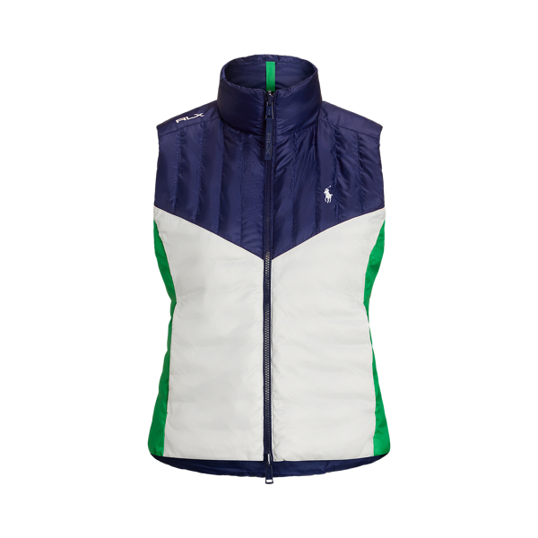 ［POLO RALPH LAUREN］ Nylon sleeveless vest Polo Ralph Lauren Men's Navy Multi Colorblock Nylon Utility