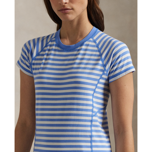 Striped Stretch Jersey Tee