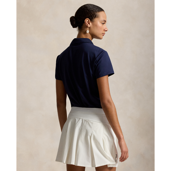 Refined Navy Tailored Fit Piqu&eacute; Polo Shirt RLX 5