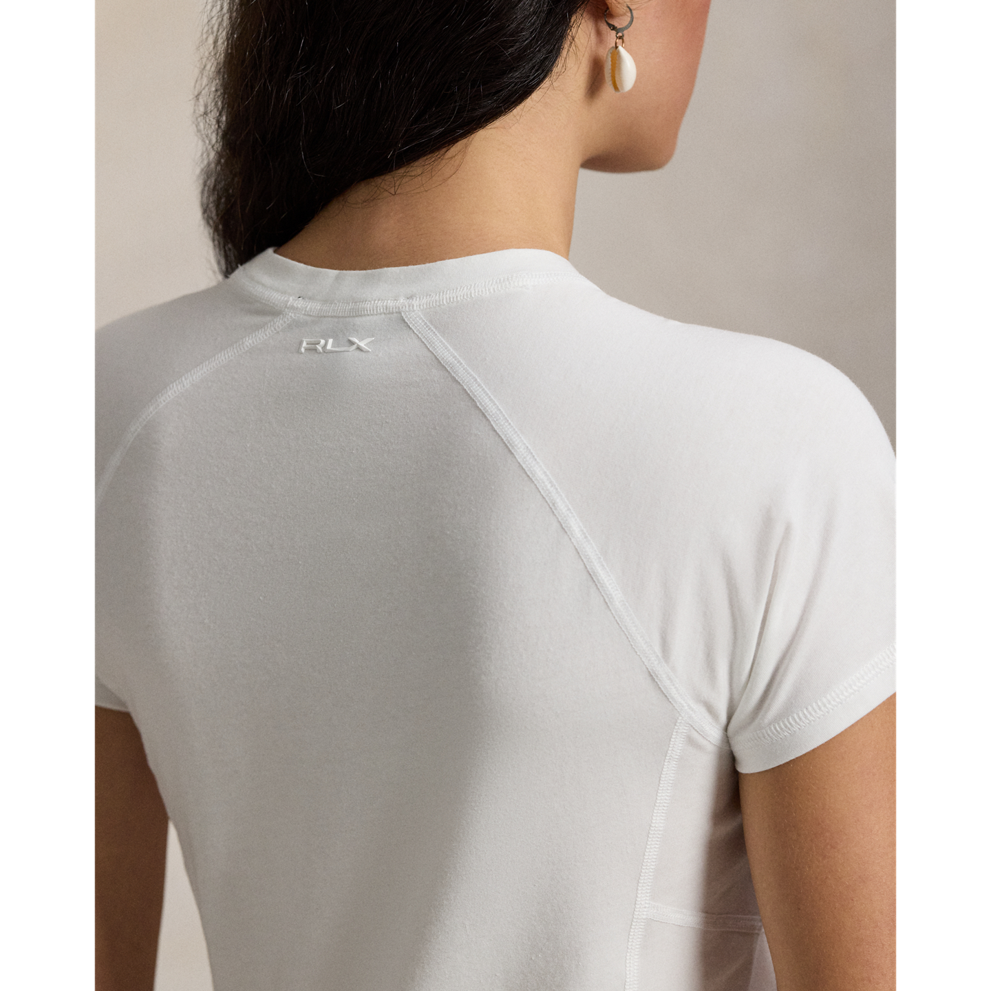 Женская футболка Ralph Lauren Performance Jersey, цвет: Белый — фото 3