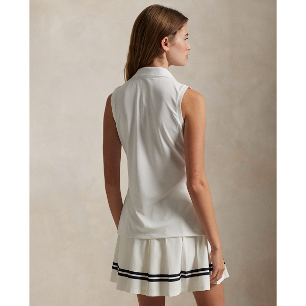 Classic Fit Sleeveless Polo Shirt