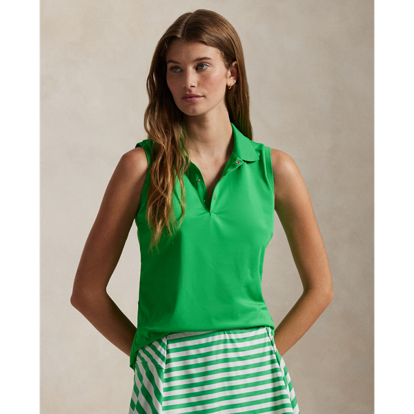 Classic Fit Sleeveless Polo Shirt