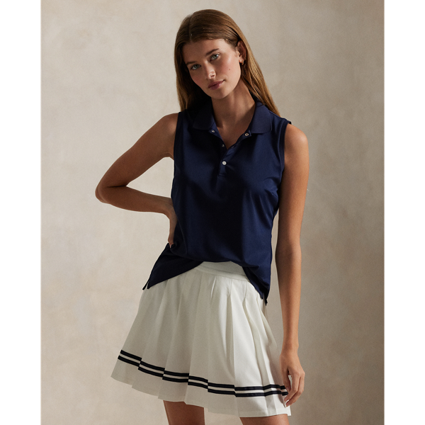 Refined Navy Classic-Fit ärmelloses Poloshirt RLX 1
