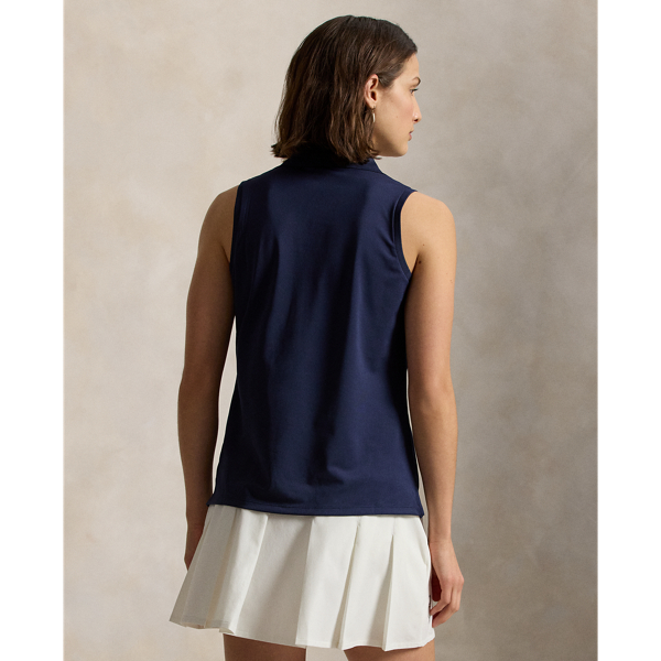 Classic-Fit &auml;rmelloses Poloshirt RLX in Edles Navy 5