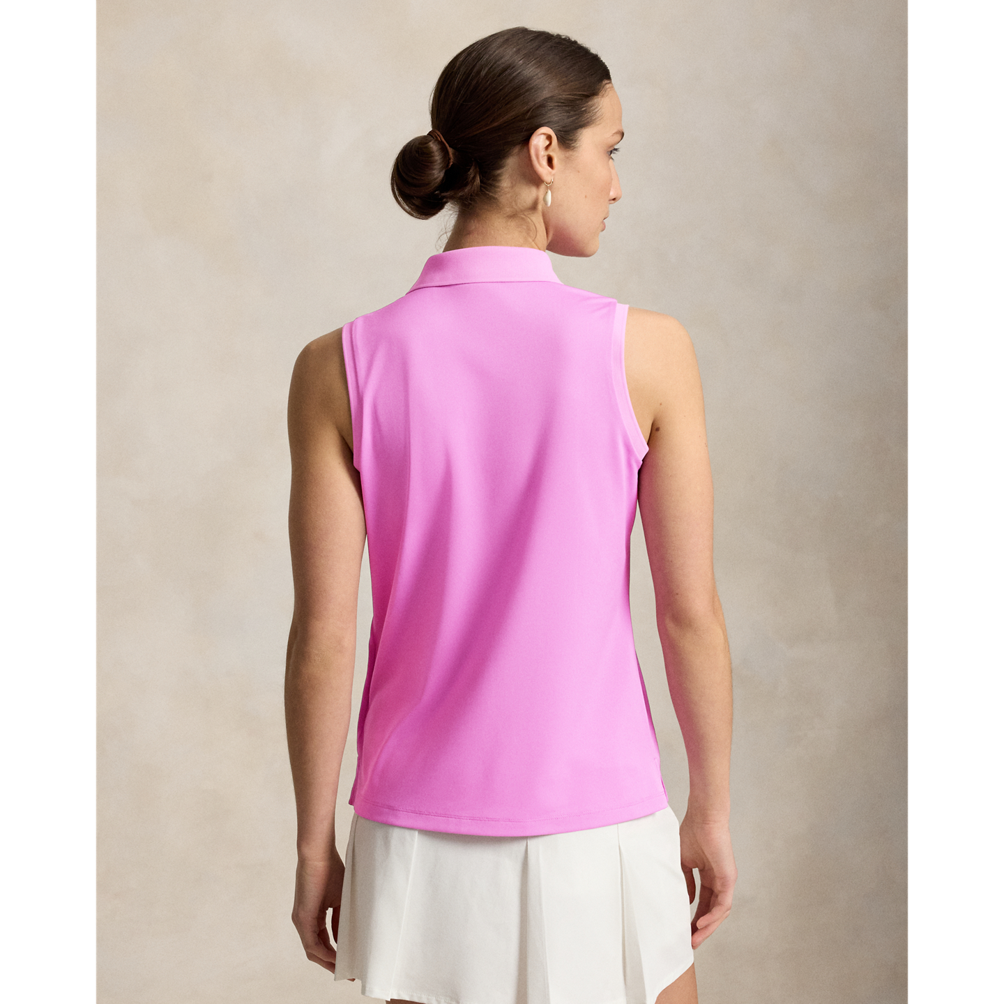 Женское поло Ralph Lauren Classic Fit Sleeveless Polo, цвет: Фиолетовый — фото 2