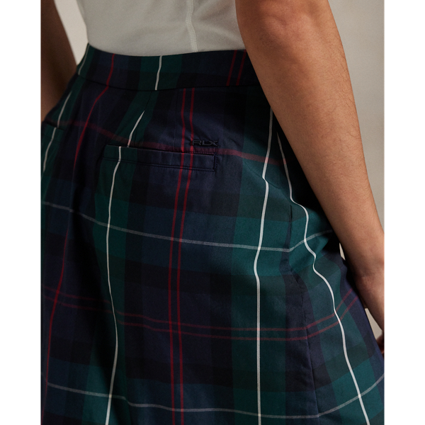 Plaid Performance Long Skort