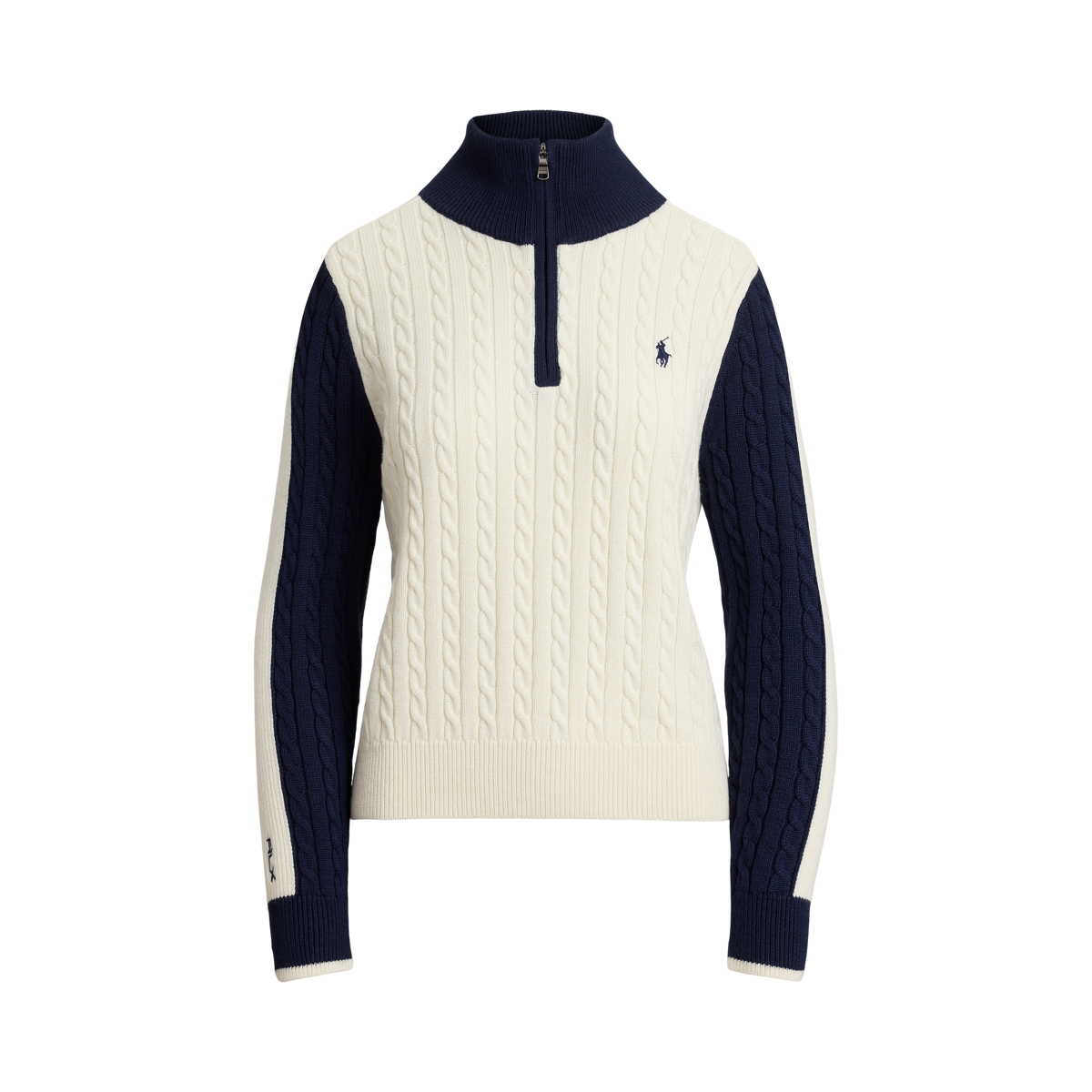 depound DPWD CABLE POLO KNIT ネイビー 드파운드]dpwd cable polo knit - navy