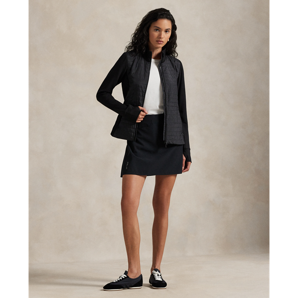 Hybrid French Terry-Quilted Zip Jacket