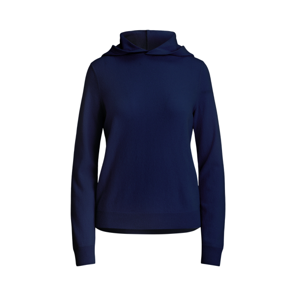 Sweat &agrave; capuche en cachemire