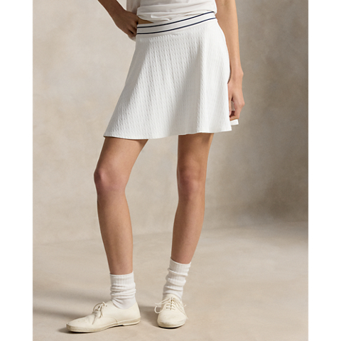 Ralph Lauren Cable-Motif A-Line Skort