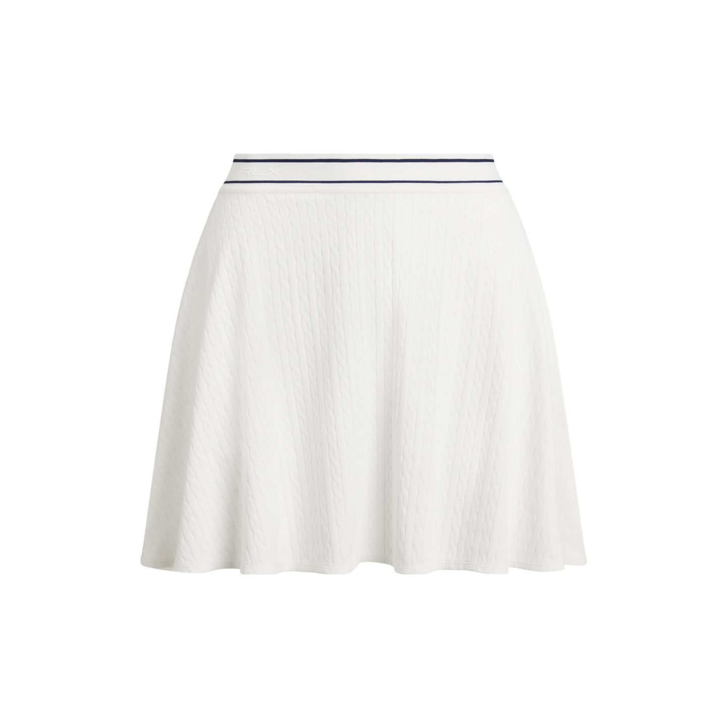 Юбка-шорты Ralph Lauren Cable-Motif A-Line Skort, цвет: Белый / Тёмно-синий — фото 6