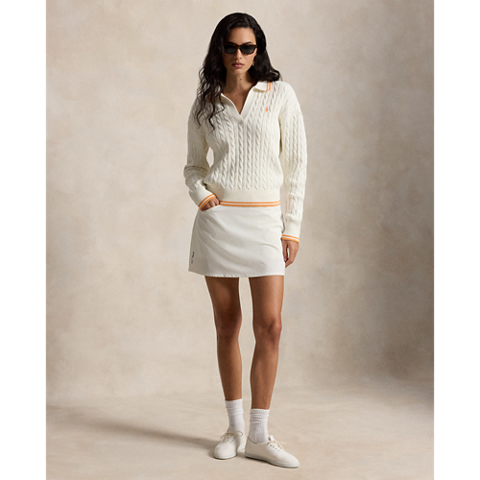 Женские свитеры Ralph Lauren Cable-Knit Polo-Collar Sweater