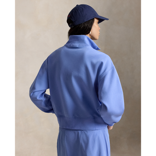 Blue Mist Double-Knit Full-Zip Sweatshirt RLX 5
