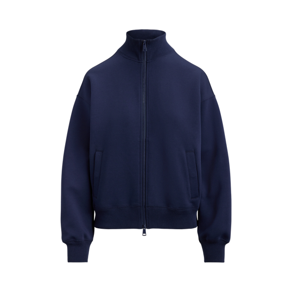 Refined Navy Double-Knit Full-Zip Sweatshirt RLX 2