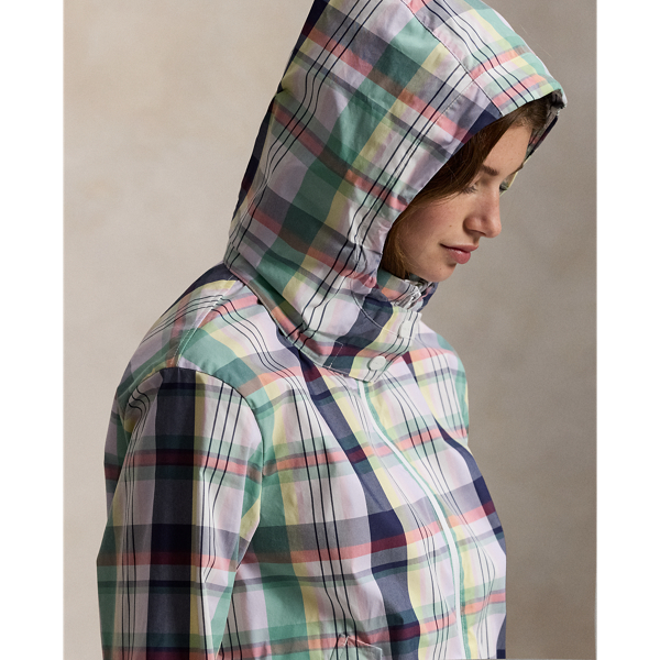 チェック フーデッド レイン ジャケット | ラルフ ローレン公式