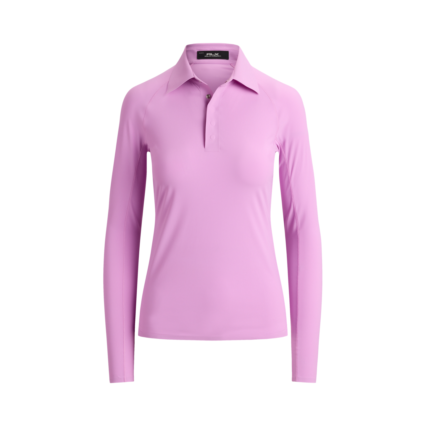 Женская рубашка-поло Ralph Lauren Slim Fit Performance с длинным рукавом, цвет: Фиолетовый — фото 5