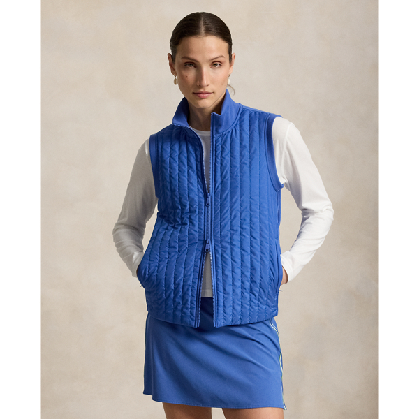 Gilet hybride zipp&eacute; RLX en Royal moderne 1