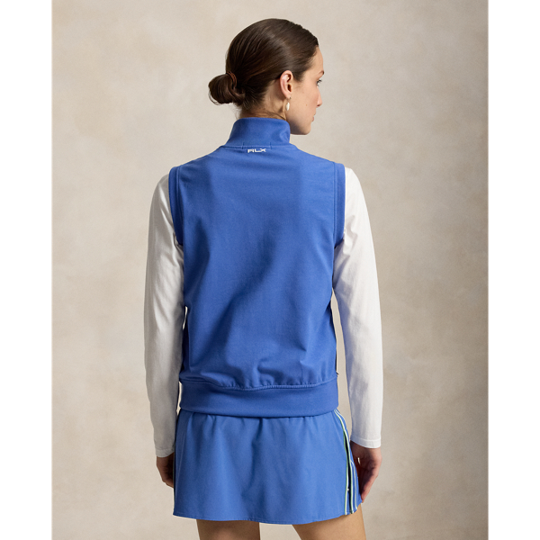 Gilet hybride zipp&eacute; RLX en Royal moderne 5
