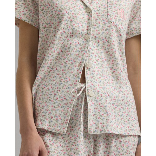 Ditsy Bouquet Floral Jersey Capri Sleep Set Lauren Petite 7