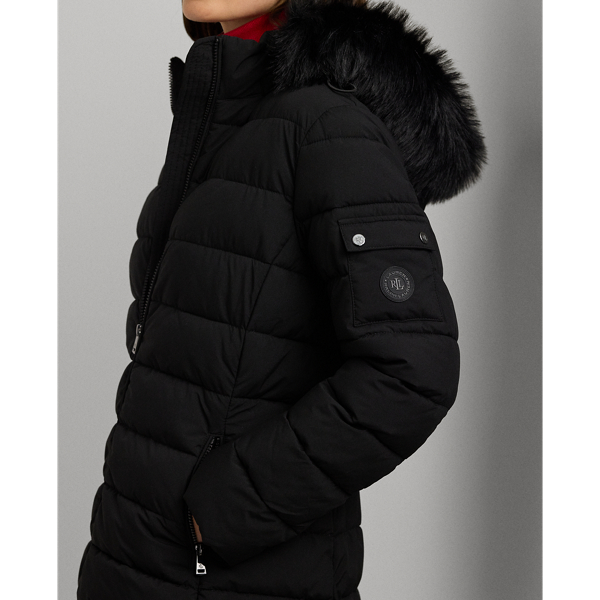 Quilted hooded coat lauren ralph lauren outlet