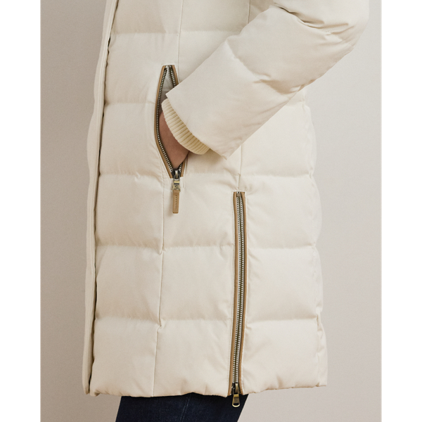 Lauren ralph lauren quilted down faux fur parka online