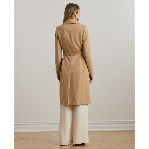 Wool belted jacket sales